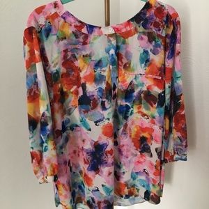 NYDJ oversized art tunic.